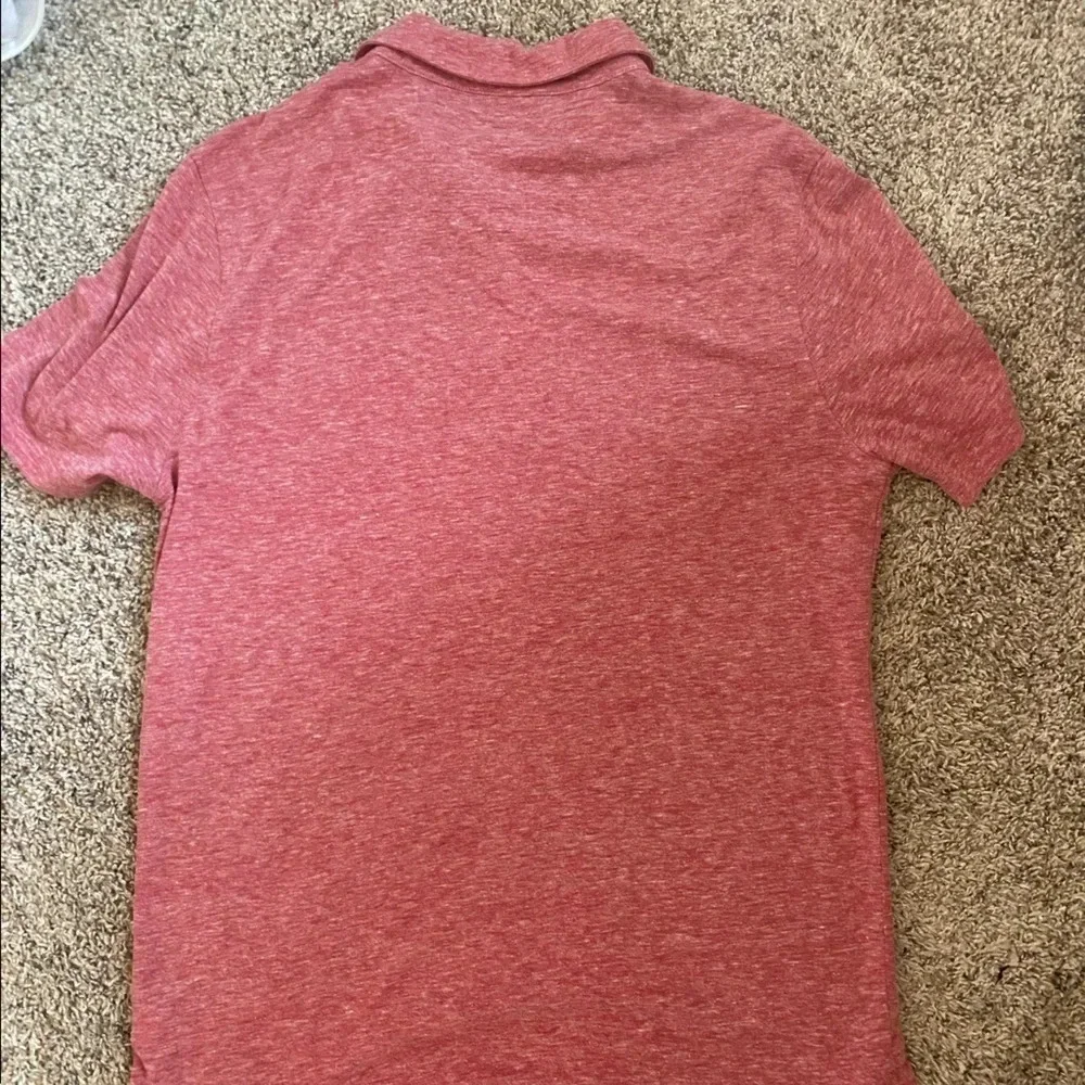 Red polo shirt